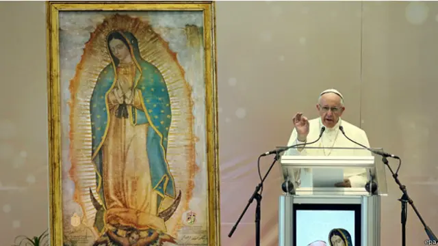 استغرقت زيارة البابا للمكسيك 5 ايام