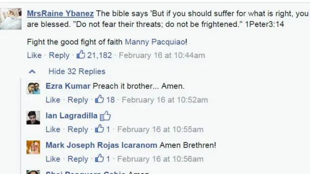 Facebook Manny Pacquiao