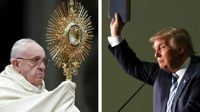 Paus Fransiskus dan Donald Trump