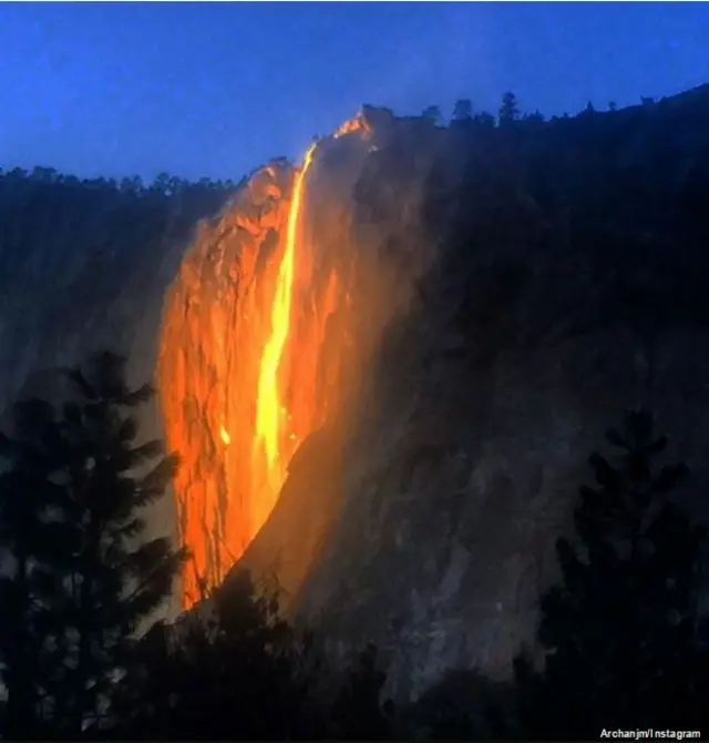 Yosemite firefall
