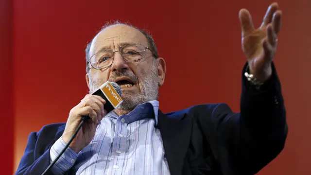 Umberto Eco en una conferencia
