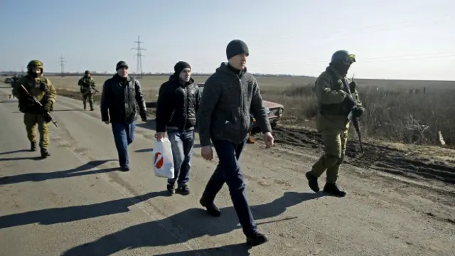 Обмін полоненими відбувся у селищі Олександрівка на Донеччині