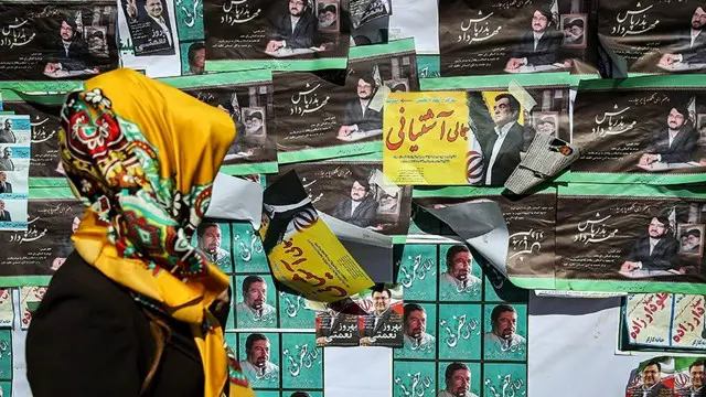 هذه أول انتخابات تجرى بعد الاتفاق مع القوى الكبرى بشأن برنامج إيران النووي