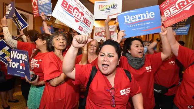 Simpatizantes de Sanders