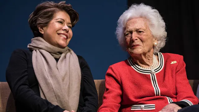 La esposa y la madre de Jeb Bush