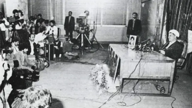 مصاحبه آقای هاشمی رفسنجانی رییس مجلس درباره امضای قطعنامه و پایان جنگ