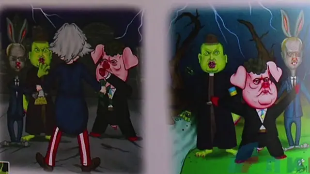 В образах казкових персонажів легко впізнати провідних українських політиків