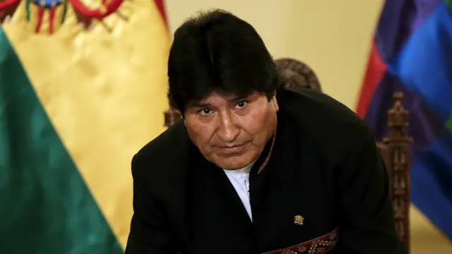 Evo Morales en conferencia