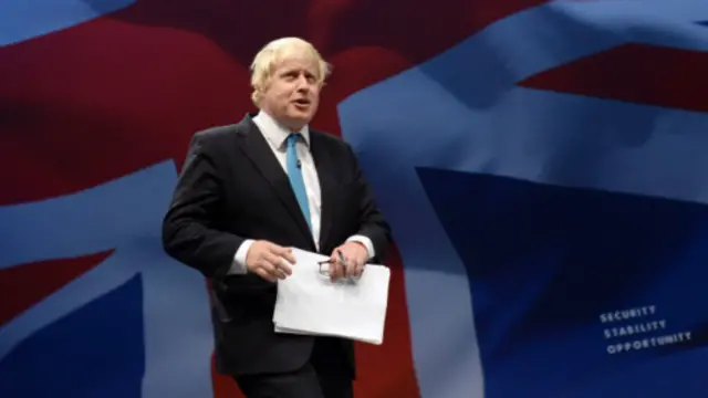 伦敦市长约翰逊与首相卡梅伦背道而驰，主张脱离欧洲。