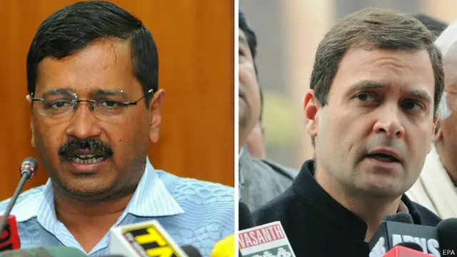 अरविंद केजरीवाल, राहुल गांधी