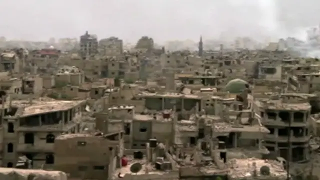 شام کے کئی شہر کھنڈر میں تبدیل ہو چکے ہیں