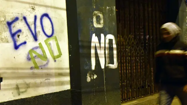 Muro con las palabras Si o No