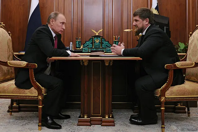 Владимир Путин и Рамзан Кадыров