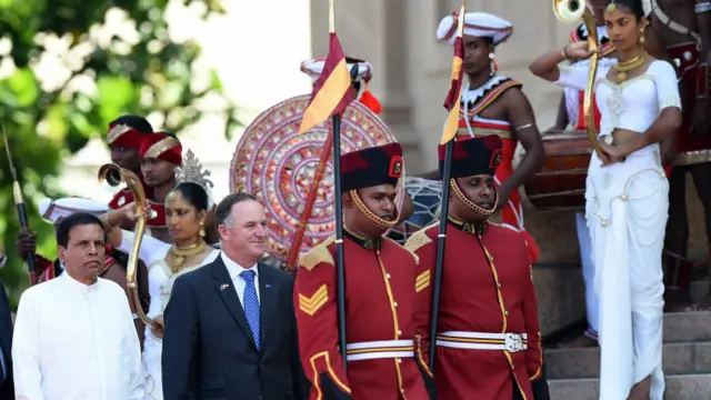 Presiden Maithripala Sirisena dan Perdana Menteri John Key