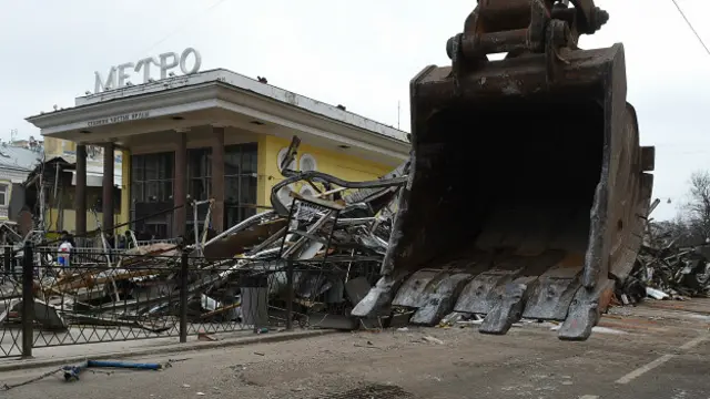 Снос павильонов у метро "Чистые пруды"