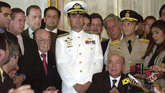 Gustavo Díaz fue subjefe de la Casa Militar durante el breve gobierno de Pedro Carmona 