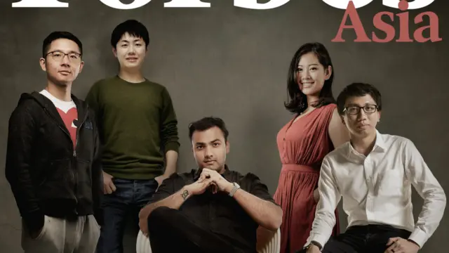 美國雜誌《福布斯》首份亞洲「30歲以下創業者」名單封面。