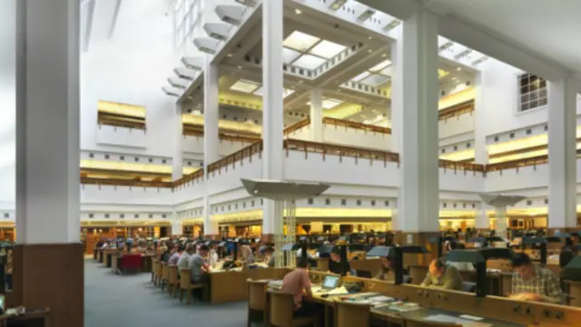 大英图书馆的阅览室