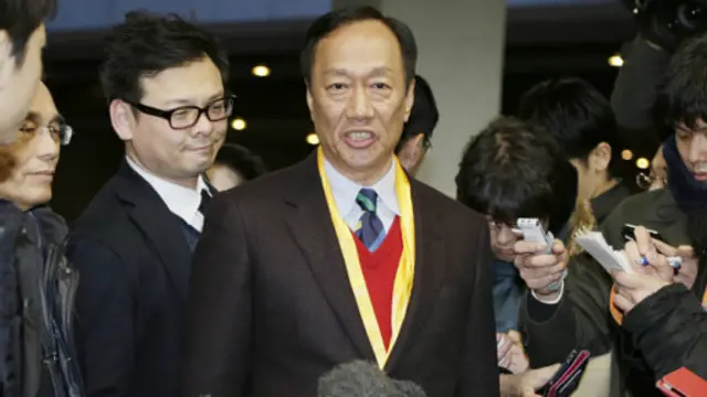 鴻海集團董事長郭台銘收購夏普志在必得