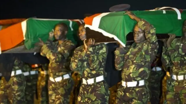 الجنود القتلى هم جزء من قوة الاتحاد الأفريقي في الصومال.