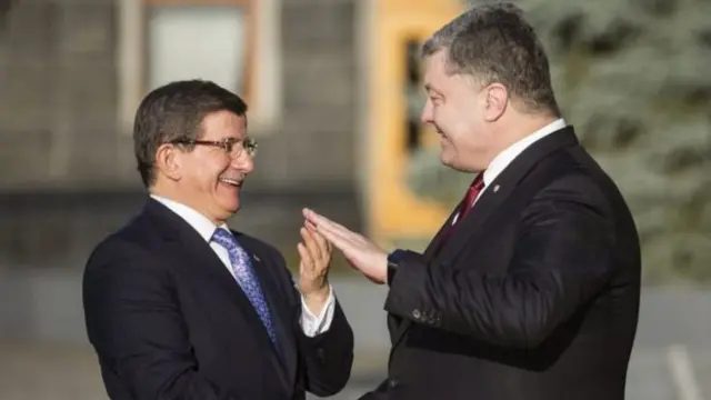 Başbakan Davutoğlu bir süre önce 'stratejik işbirliği' için Ukrayna'yı ziyaret etmişti.