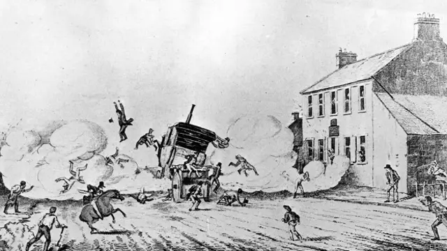 Una preocupación: que estallaran. De hecho, esta es la ilustración del primer accidente automovilístico fatal de la historia. El auto de vapor de John Scott Russell explotó en Escocia en 1834. Murieron 4 personas.