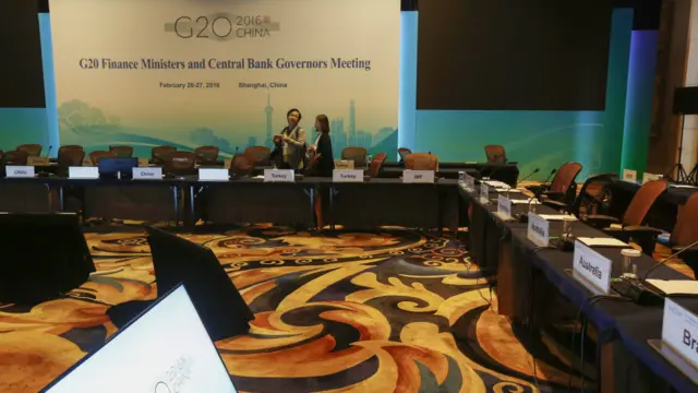 G20財長及央行行長會現場。