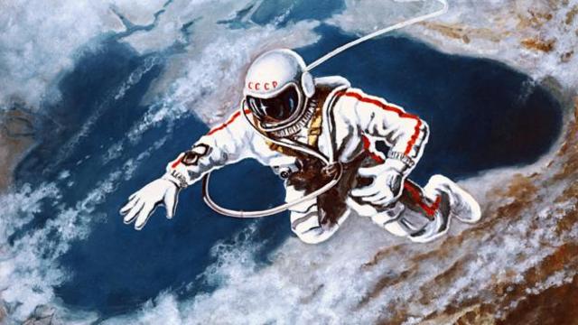 成功实现太空漫步的阿列克谢·列昂诺夫（Alexey Leonov）本来可以成为第一个登月的人（图片来源：Science Photo Library）