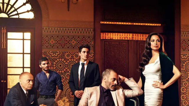 بعض أعضاء فريق المسلسل التليفزيوني الأمريكي "الطاغية"