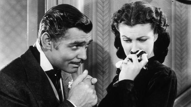 Los protagonistas de "Lo que el viento se llevó" Clark Gable y Vivien Leigh
