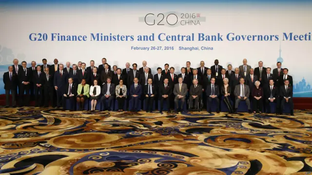 上海20国集团财长及央行行长会议大合影