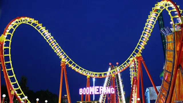 رولر کوسٹرز کی سواری بڑے شہروں میں نوجوانوں کو لبھاتی ہے