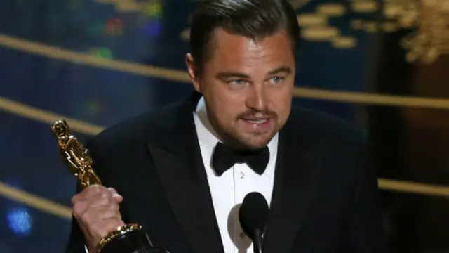 හොලිවුඩ් සිනමා නළු ලියනාඩෝ ඩිකැප්‍රියෝ