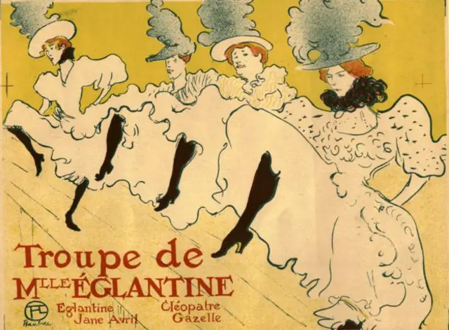 Виконавиці канкану на малюнку Тулуз-Лотрека