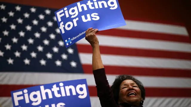 Simpatizante de Hillary de Clinton