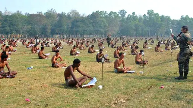 মুজাফফরপুরের সেনা ভর্তি পরীক্ষা