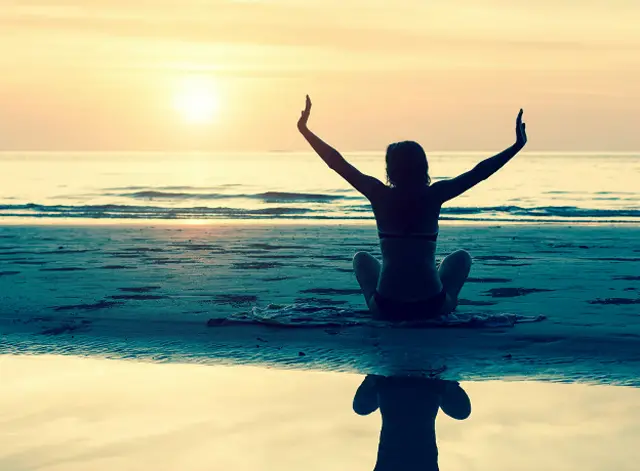 Йога на закате