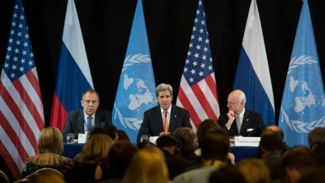 Лавров, Керри и де Мистура