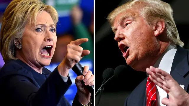 Hillary Clinton dan Donald Trump