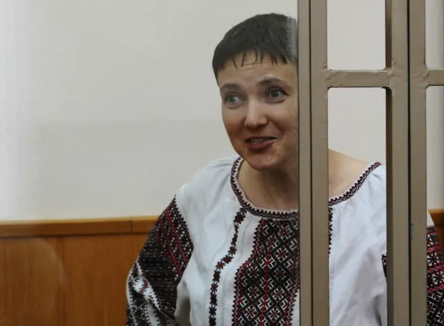 Надежда Савченко в суде