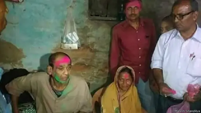 कन्हैया को ज़मानत मिलने के बाद उनके परिवार में जश्न.