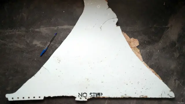 在莫桑比克发现的疑似飞机残骸