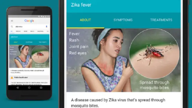 أعطت غوغل أولوية لنشر معلومات عن فيروس زيكا في بعض البلدان
