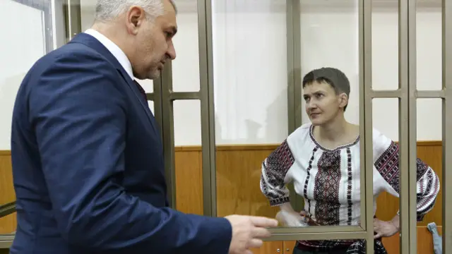 Надежда Савченко и Марк Фейгин