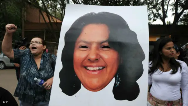 Protesta por la muerte de Berta Cáceres en Honduras