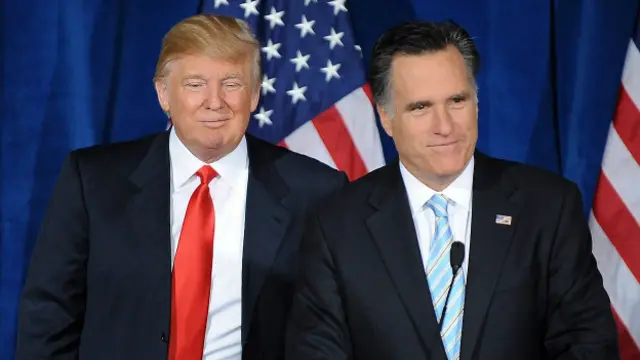 مٹ رومنی نے صدارتی امیدوار کی دوڑ میں شامل ڈونلڈ ٹرمپ پر سخت تنقید کرتے ہوئے کہا تھا کہ کہ ٹرمپ کے پاس صدر بننے والا نہ مزاج ہے اور نہ ہی فیصلے کی قوت ہے