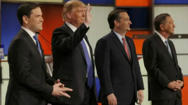 ڈونلڈ ٹرمپ اپنے حریف ماکو روبیو اور ٹیڈ کروز کی شدید نکتہ چینی کے سبب دفاعی موڈ میں تھے جنہوں نے ٹرمپ کی بعض خامیوں اور کمزریوں کو اجا گر کیا