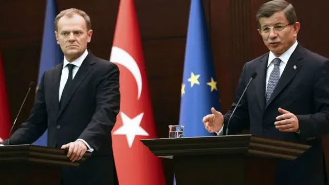 Donald Tusk Türkiyə baş naziri Ahmet Davutoğlu ilə cümə axşamı Ankarada görüşüb