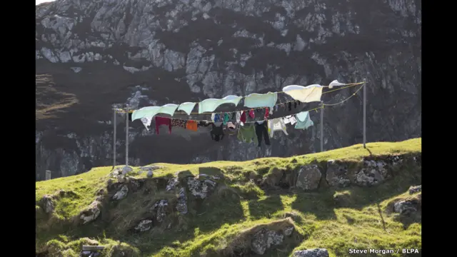 Blown Washing, isla de Lewis, Islas Hébridas Occidentales