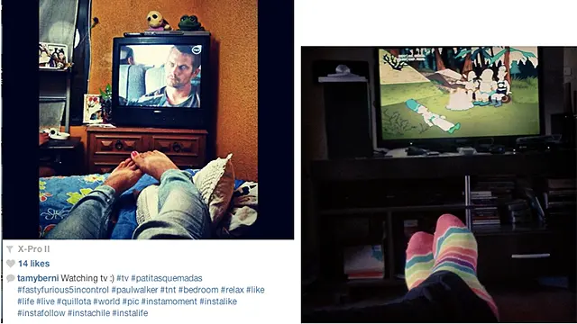 Los pies de los chilenos aparecen por doquier.